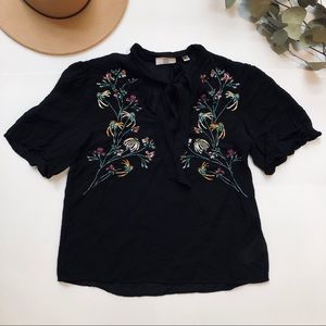 Aritzia brand Little Moon sheer floral blouse - XS